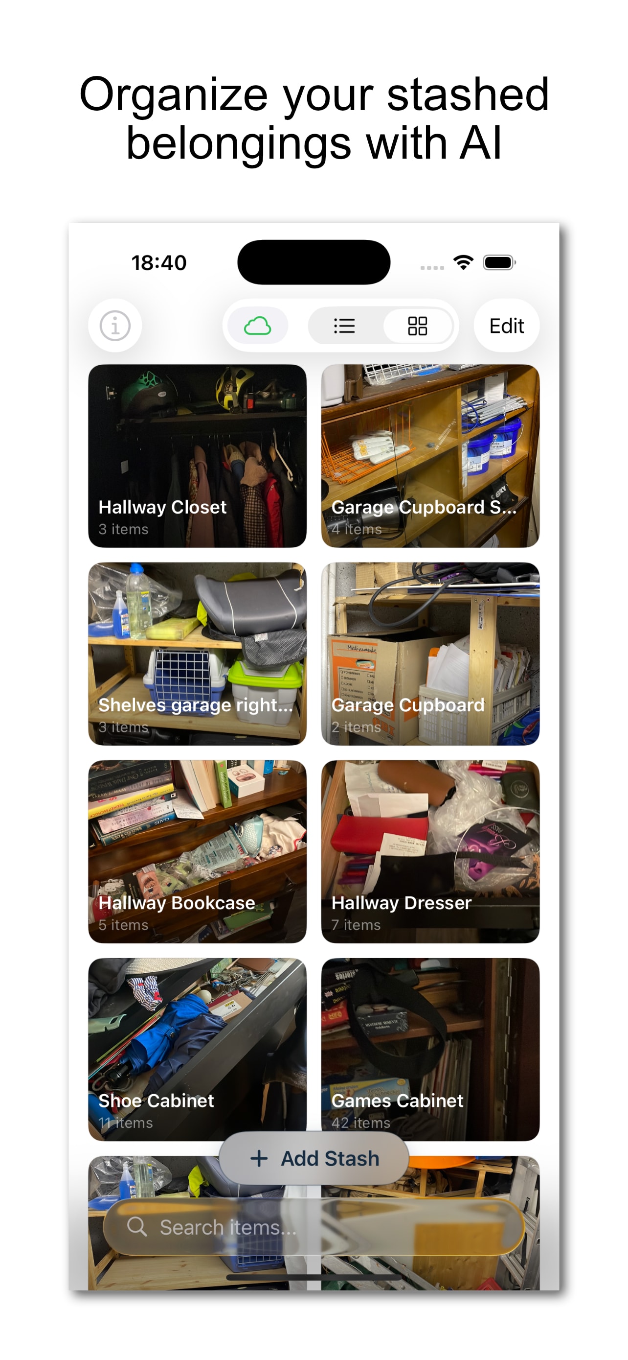 StashSnap App Screenshot 1